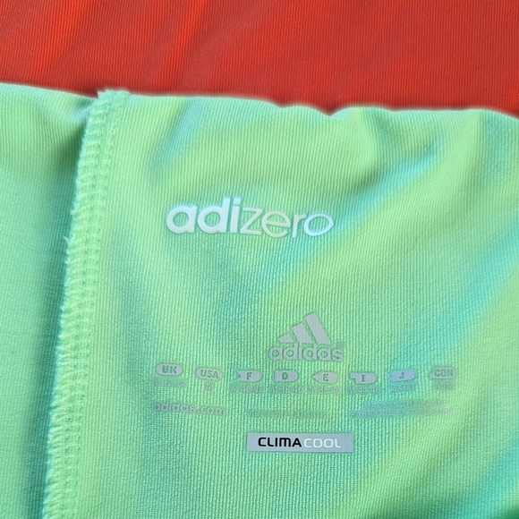 Adidas Climacool Adizero Mint Green & Red Tennis Tank Top & Skort Set - Picture 7 of 10